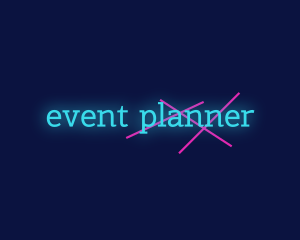 Flourescent - Neon Laser Night Club logo design