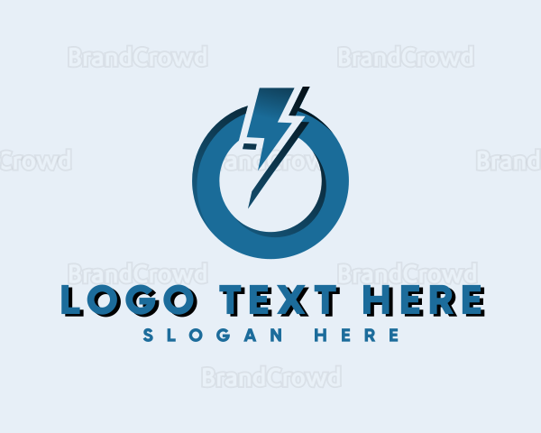 Lightning Bolt Power On Logo