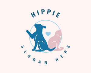 Cute Animal Friendship Logo