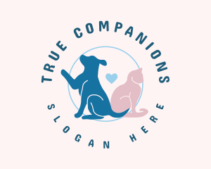 Friendship - Cute Animal Friendship logo design