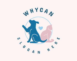Groomer - Cute Animal Friendship logo design