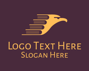 Author - Yellow Eagle Book logo design