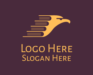 Writer - Yellow Eagle Book logo design
