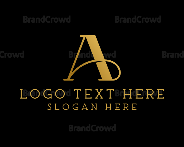 Luxury Architecture Firm Letter A Logo