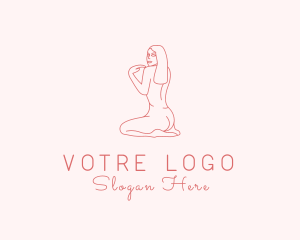 Naked Woman Body Logo