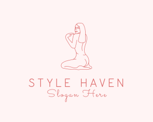 Body - Naked Woman Body logo design