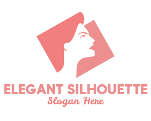 Silhouette - Strong Woman Silhouette logo design