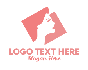 Mysterious - Strong Woman Silhouette logo design