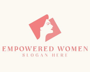 Women - Strong Woman Silhouette logo design