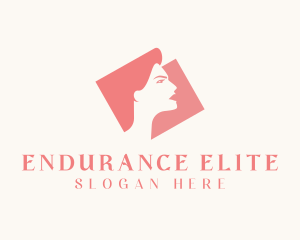 Strong Woman Silhouette logo design