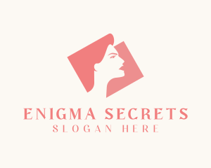 Mysterious - Strong Woman Silhouette logo design