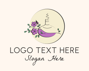 Naturopath - Floral Aromatherapy Diffuser logo design