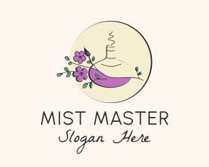 Floral Aromatherapy Diffuser logo design