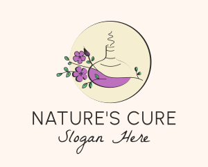 Naturopath - Floral Aromatherapy Diffuser logo design