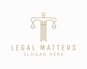 Legislation - Sword Law Justice Scale logo design