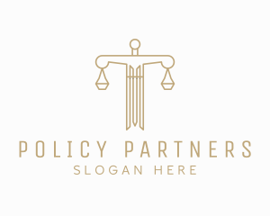 Legislative - Sword Law Justice Scale logo design