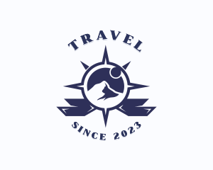 Travel Navigation Compass logo design