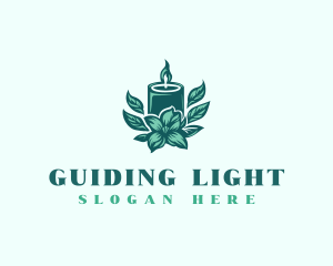 Floral Candle Light logo design