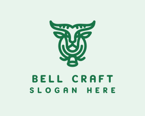 Bell - Cow Bell Horns logo design