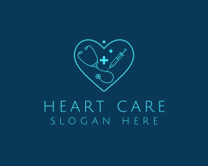 Cardiology - Heart Medical Clinic logo design