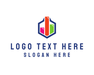 Chart - Data Hexagon Chart logo design