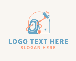 Clean - Vacuum House Cleaning logo design
