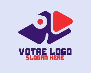 Streamer - Dog Play Media logo design