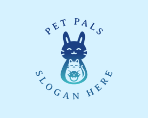 Rabbit Pet Animal logo design