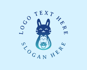 Rabbit Pet Animal Logo