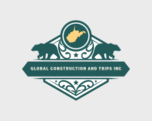 Bear - West Virginia Bear Ornament logo design