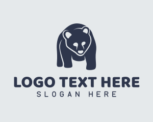 Polar - Panda Bear Silhouette logo design