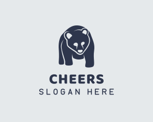 Team - Panda Bear Silhouette logo design