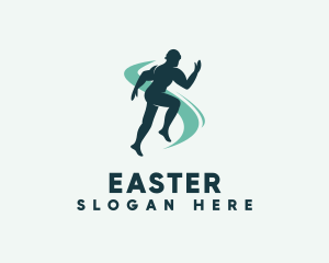 Running Sports Fitness  logo design