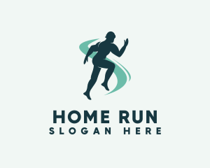 Running Sports Fitness  logo design