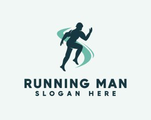 Running Sports Fitness  logo design