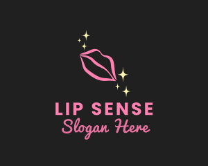 Pink Lips Cosmetics logo design