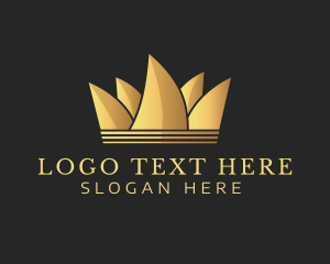 Gold Elegant Crown Logo