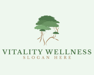 Man Tree Wellness logo design