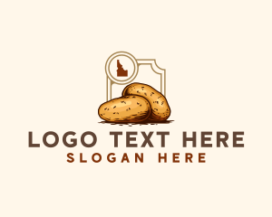 Map - Idaho Potato Veggie logo design