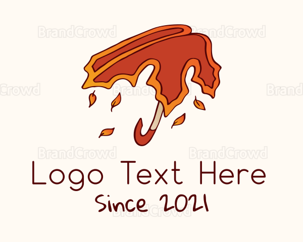 Autumn Leaf Umbrella Logo