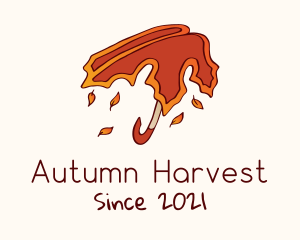 Autumn - Autumn Leaf Umbrella logo design