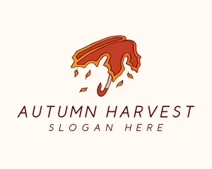 Autumn Leaf Umbrella logo design