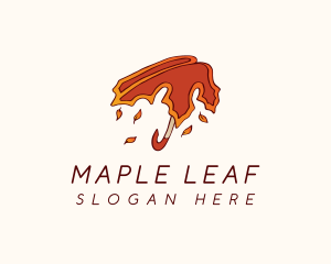 Autumn Leaf Umbrella logo design