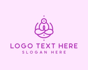 Healing - Meditation Wellness Therapy logo design