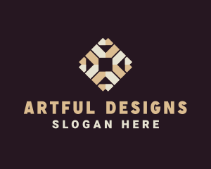 Interior Design Floor Pattern logo design