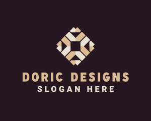 Interior Design Floor Pattern logo design