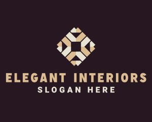 Interior Design Floor Pattern logo design