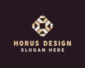 Interior Design Floor Pattern logo design