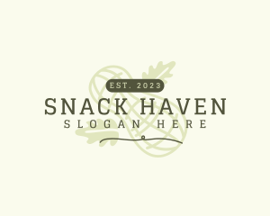 Organic Peanut Snack logo design