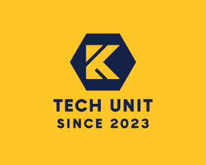 Unit - Industrial Engineering Letter K logo design